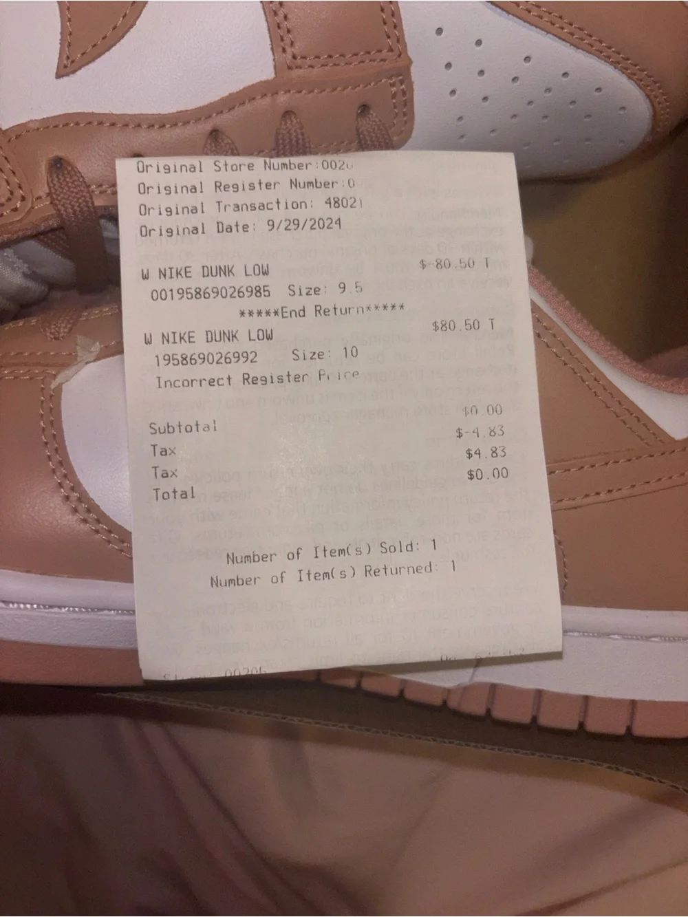 Nike Dunk Low - Rose Whisper